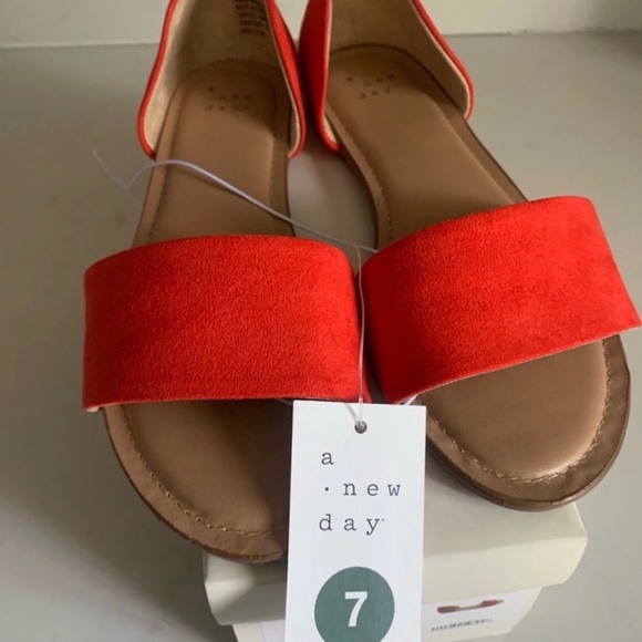 NEW A New Day Sandals Sizzling Orange/Keira Size 7 - Picture 9 of 9
